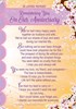 Loving Memory Graveside Memorial Card - On Our Wedding Anniversary 6.25x4.25