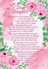 Loving Memory Open Graveside Memorial Card - Daughter 6" x 4"