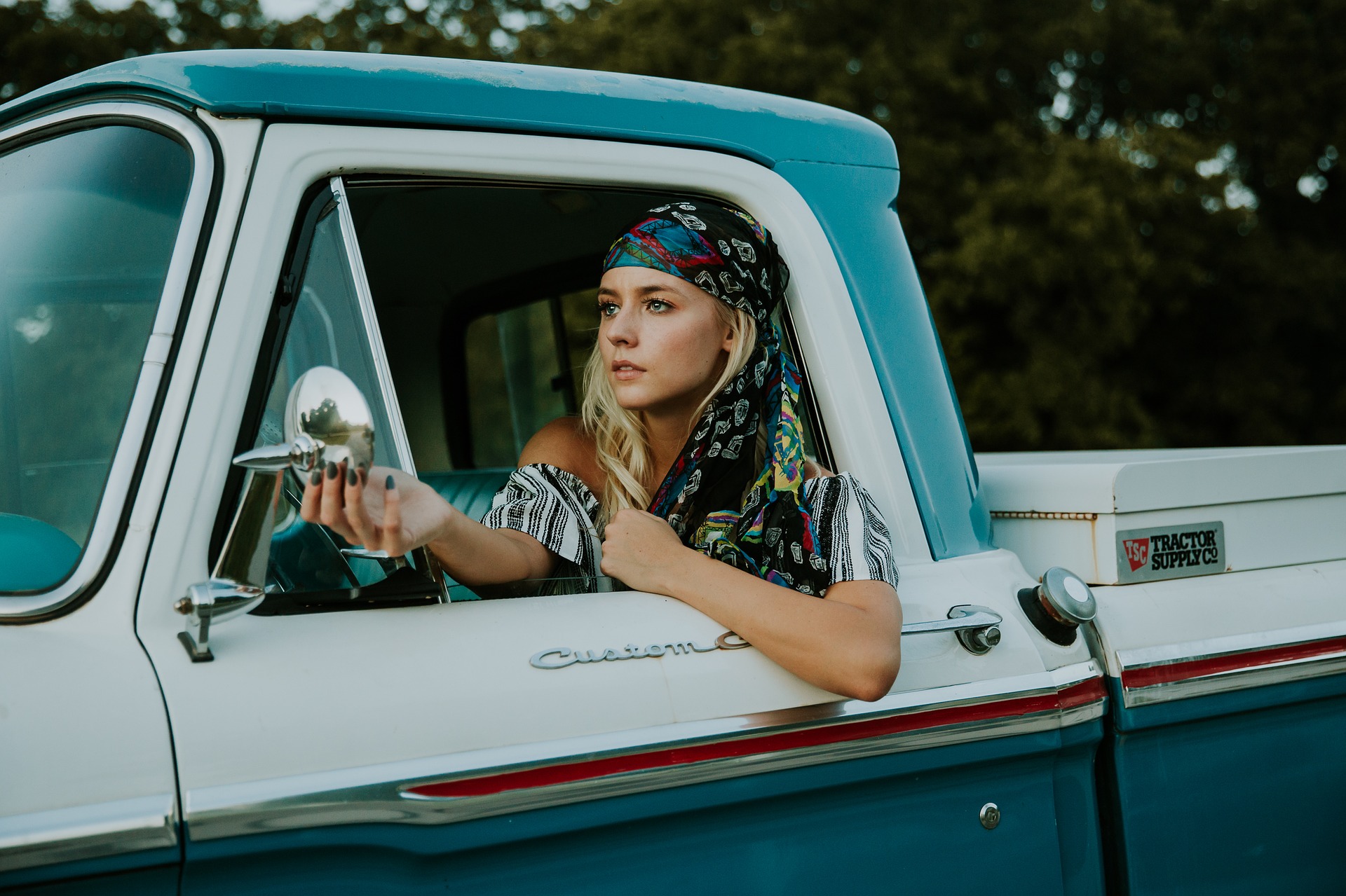 Girl driving