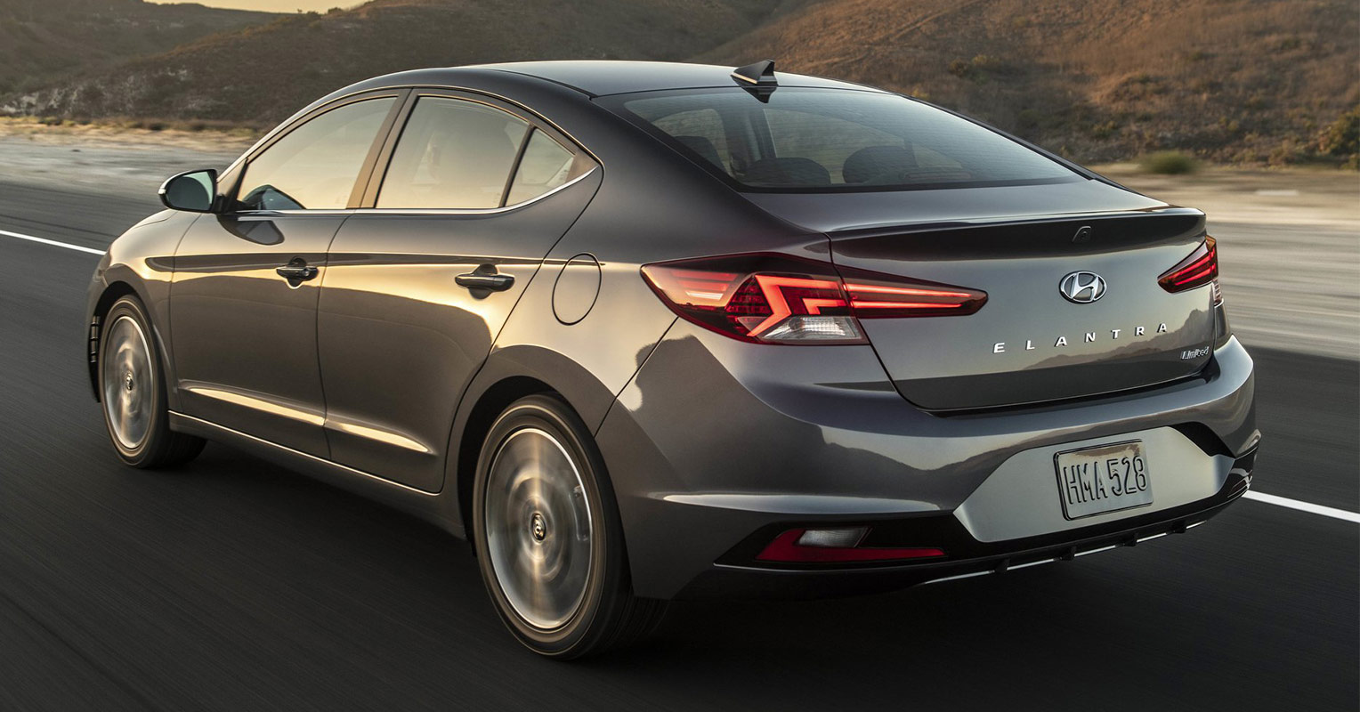 Trasera del Hyundai Elantra 2019