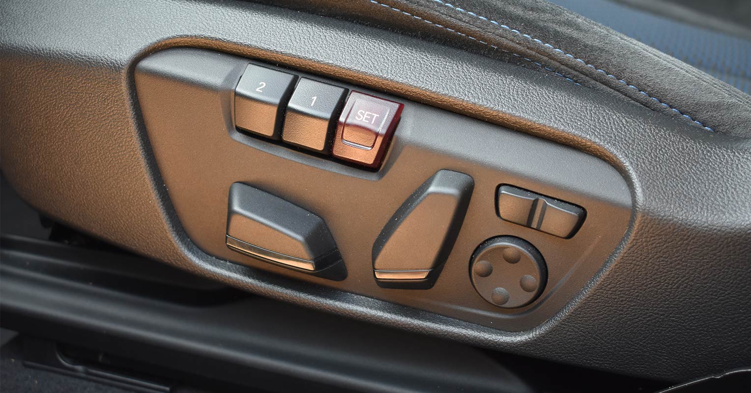 Regulación de los asientos del BMW X2