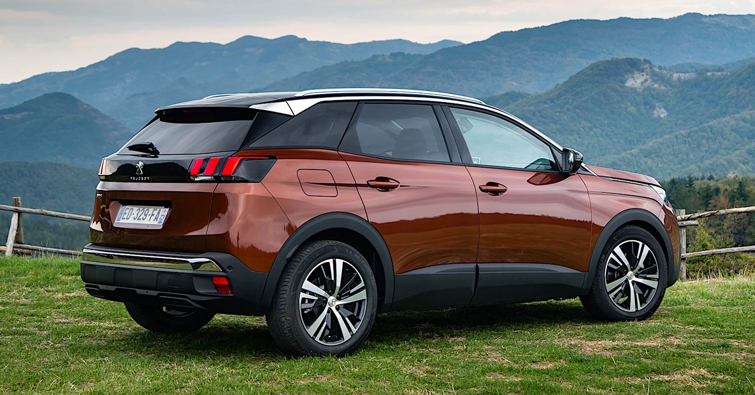 Trasera del Peugeot 3008