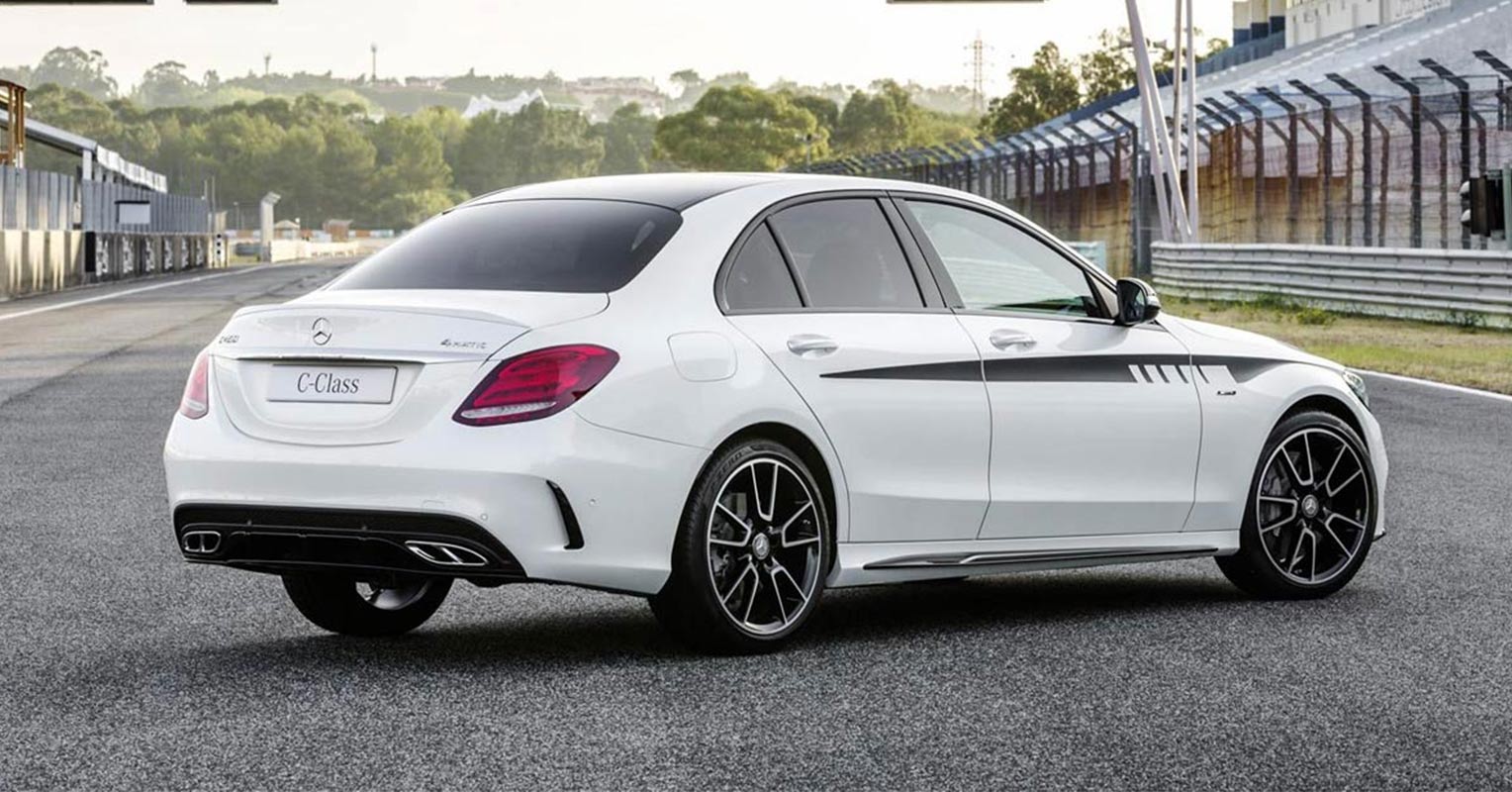 Trasera del Mercedes AMG Clase C