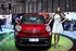 פיאט 500L 2013 - 2016 מיני ואן  -  אדום  - חזית קדמית, עם דוגמן