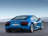 אאודי R8 2016 - 2017 קופה  -  כחול  - מבט מאחור