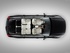 וולוו xc90 2015 - 2016 פנאי שטח  -  שחור  - מבט עליון מיושר