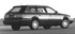 אאודי A6 1995 - 1997 סטיישן  -  שחור  - מבט מאחור