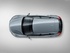 וולוו v40 2013 - 2016 סטיישן  -  אפור  - מבט עליון מיושר