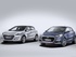 יונדאי i30 2012 - 2016 הצ'בק  -  כחול, שנהב לבן  - מבט מלפנים
