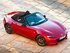 מאזדה MX5 2015 - 2015 גג נפתח  -  אדום  - מבט ציפור קדמי