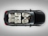 וולוו xc90 2015 - 2016 פנאי שטח  -  שחור  - מבט עליון מיושר