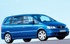 אופל זאפירה 2001 - 2004 מיני ואן  -  כחול  - מבט מלפנים, מבט מהצד