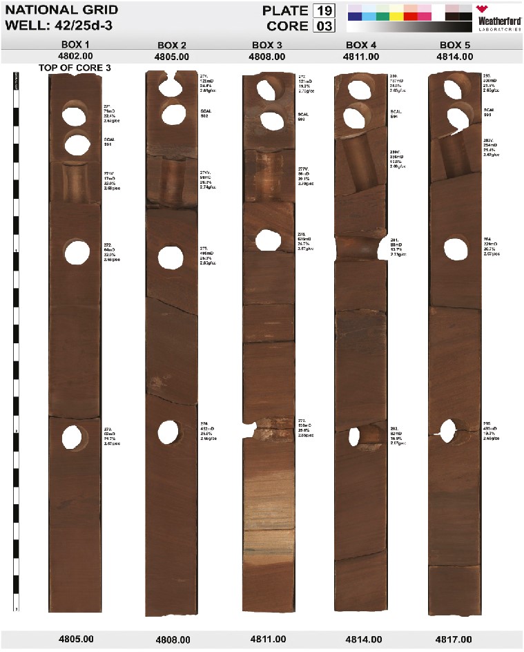 Bunter Project Sandstone Core