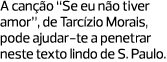 A canção “Se eu não tiver amor”, de Tarcízio Morais, pode ajudar-te a penetrar neste texto lindo de S. Paulo.