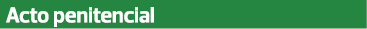 Acto penitencial