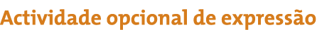 Actividade opcional de expressão