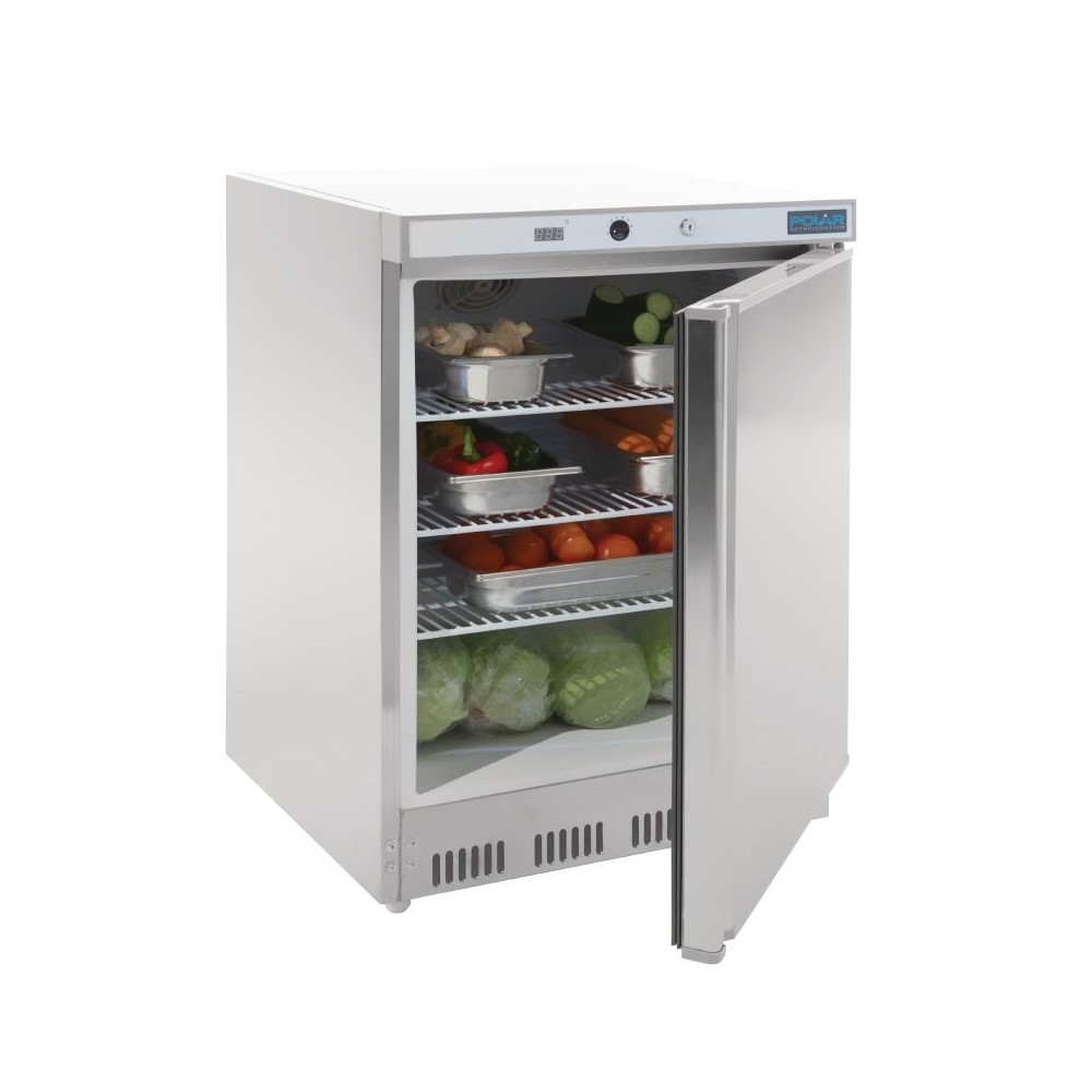 Polar CD080 Undercounter Stainlesss Steel Fridge 150 Litre