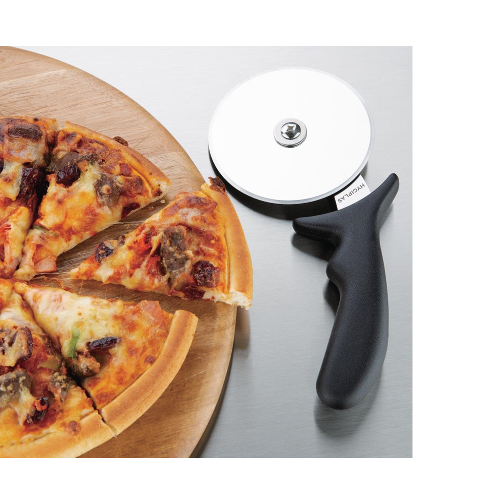 Hygiplas D396 Pizza Wheel Black 4"