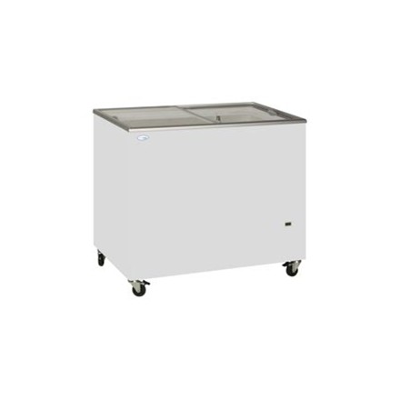 Tefcold IC500SC Sliding Flat Glass Lid Chest Freezer