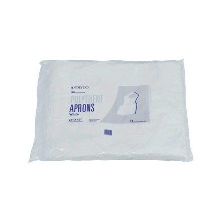 A310 100 x Disposable Aprons (White)