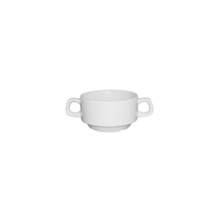 12x Athena CF369 10oz/285ml Stacking Soup Bowls Crockery