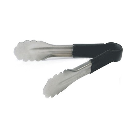 Catering Food Deli Serving Tong Colour Coded : Black 9.5"