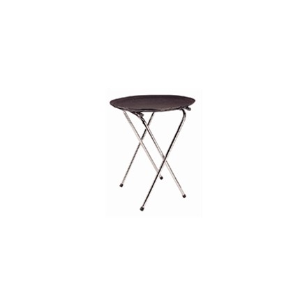 C163 Chrome Folding Tray Stand Table