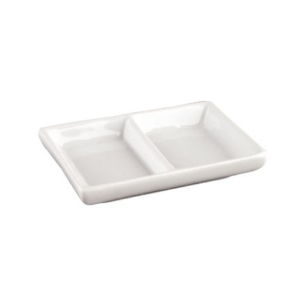 12x Olympia C335 2 Section Dish 100mm Crockery