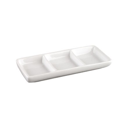 12x Olympia C336 3 Section Dish 150mm Crockery