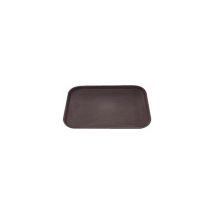 C560 Anti-Slip Plastic Rectangular Tray Black - 356x508mm 15x18" Barware