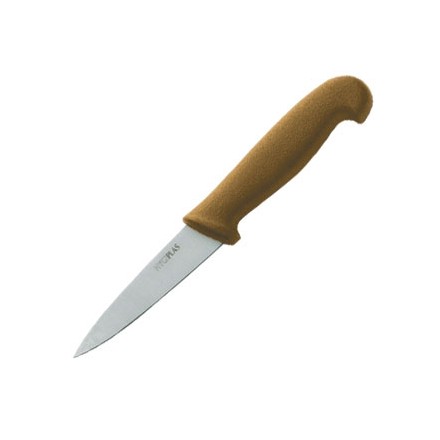 Hygiplas C845 Brown vegetables 3.5" Paring knife