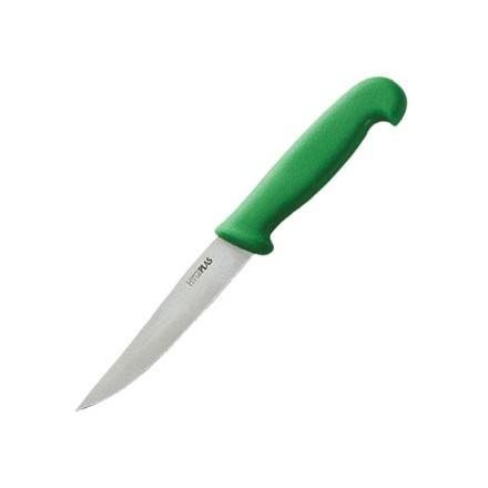 Hygiplas C862 Green salad and fruit 4" Serrated Vegetable Knife