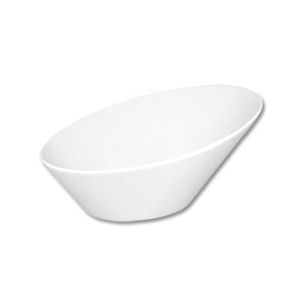 4x Olympia CB079 6 x 5.4"/153 x 135mm 335ml Oval Sloping Bowls