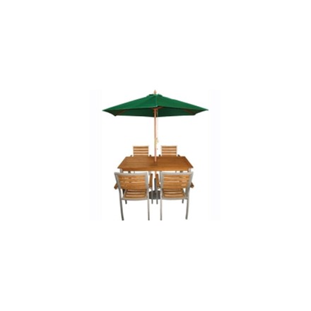 Bolero CB512 Green Round -2.5m Pulley Parasol