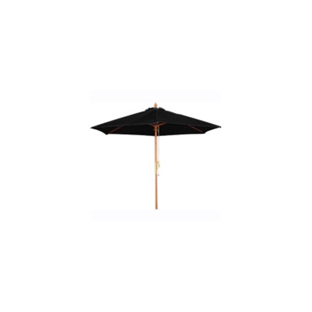 Bolero CB514 Black Round -2.5m Pulley Parasol