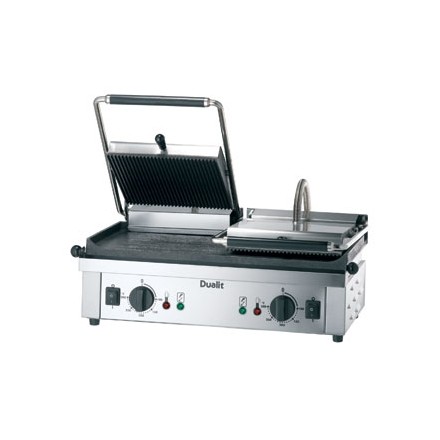 Dualit CC795 Majestic Double Contact Grill Ribbed upper & flat lower plates