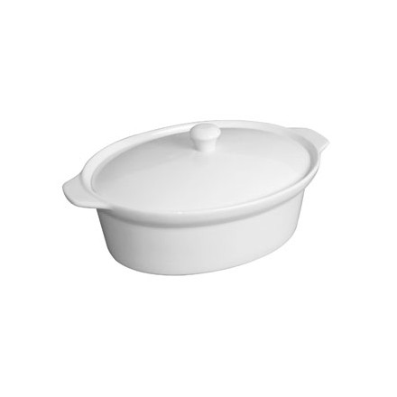Olympia CD732 91 x 314 x 205mm Handled Oval Casserole Pot Crockery