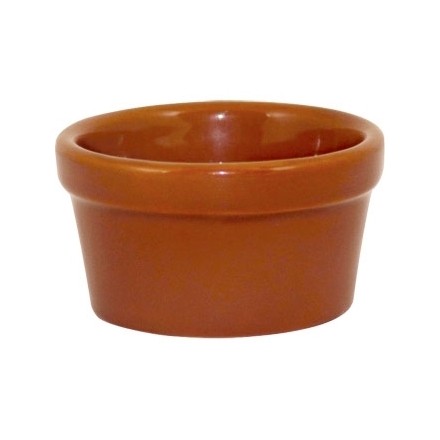 6x Olympia CD739 3"/77mm Rustic Mediterranean Ramekin Crockery