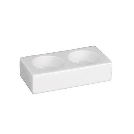 4x Olympia CE540 29 x 115 x 58mm Double Tea Light Holders Crockery
