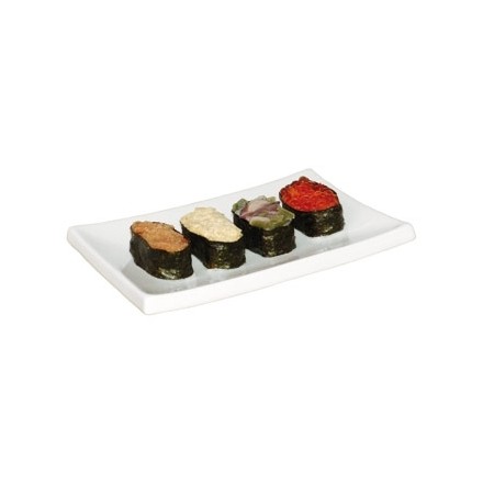 6x Olympia CE542 205 x 140 x 32mm Sushi Plates