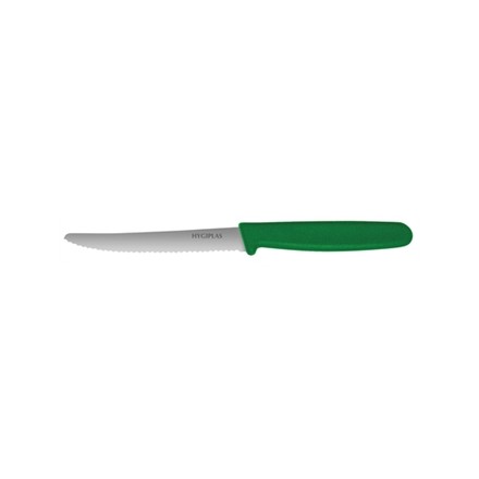 Hygiplas CF898 Green salad and fruit 4" Serrated Tomato Knife