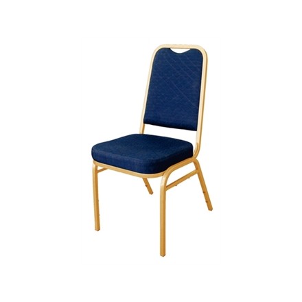 4x Bolera DL015 Blue Square Back Banqueting Chairs Furniture