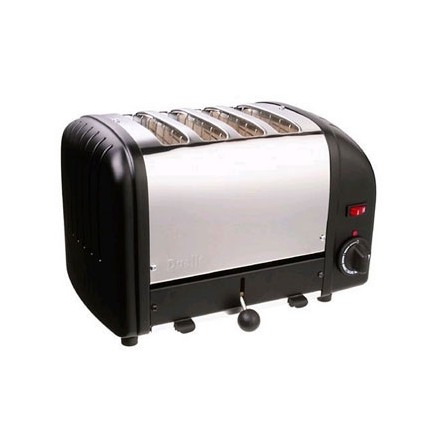 Dualit E266 4 Slot Bread Toaster Black standard finish 4 slot