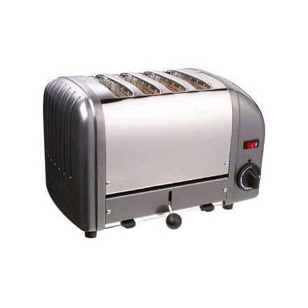 Dualit E268 4 Slot Bread Toaster Metallic charcoal finish 4 slot