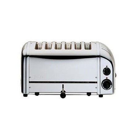 Dualit E972 6 Slot Bread Toaster Stainless Plus finish 6 slot