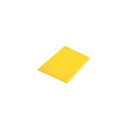 Hygiplas J021 23.5" x 17.75" x 1/2" 600 x 450 x 12mm Yellow High Density Colour