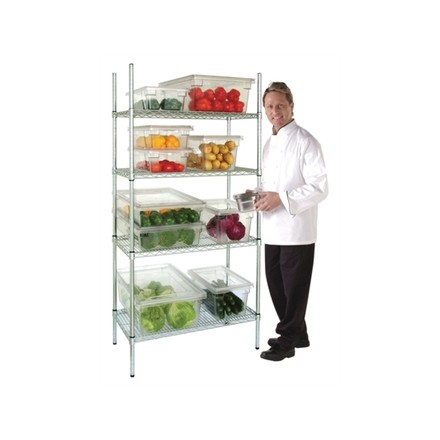Vogue L927 4 Tier Wire Shelving Kit 915x 457mm