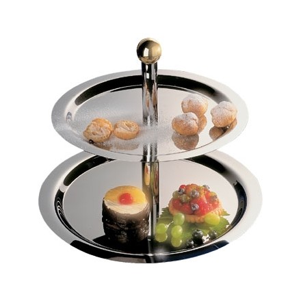 Stainless Steel 2 Tier afternoon tea stand