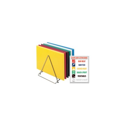 Hygiplas S242 24" x 18" x 1" Thick High Density Colour Coded Chopping Board Sets