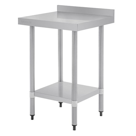 Vogue T379 Stainless Steel Prep Table With Upstand 600mm